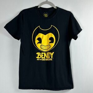 Bendy and the Ink Machine Graphic T-Shirt M Black Gaming Horror PhatMojo 2017